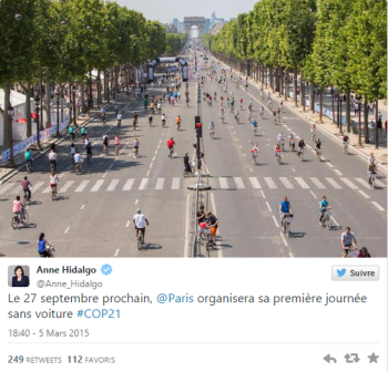 La journée sans voiture à Paris, prémices de la voiture interdite dans Paris ?