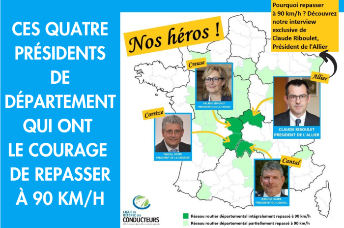 Claude Riboulet, Président de l’Allier, repasse son réseau routier à 90 km/h : « Quelle que soit la vitesse à laquelle les accidents arrivent, tous restent mon problème »
