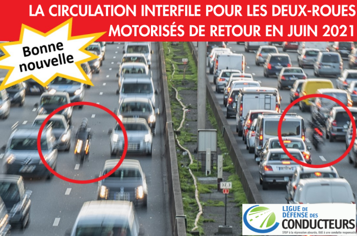 Circulation interfile pour les deux-roues &nbsp;: l’expérimentation reprend