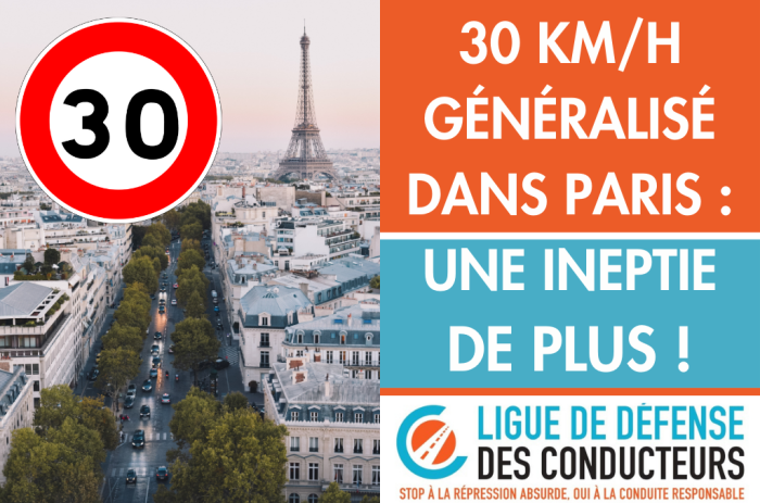 30 km/h à Paris : une ineptie de plus