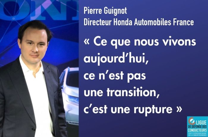 Pierre Guignot, Honda France&nbsp;: « Ce que nous vivons aujourd’hui, ce n’est pas une transition, c’est une rupture »