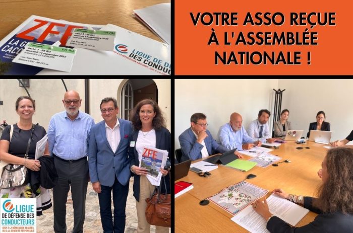 Assemblée nationale : la Ligue de Défense des Conducteurs alerte les députés sur l’urgence de suspendre les Zones à faibles émissions
