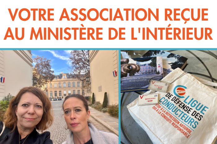 Votre association au ministère de l’Intérieur : face à l’entêtement anti-vitesse du gouvernement, le combat doit continuer !