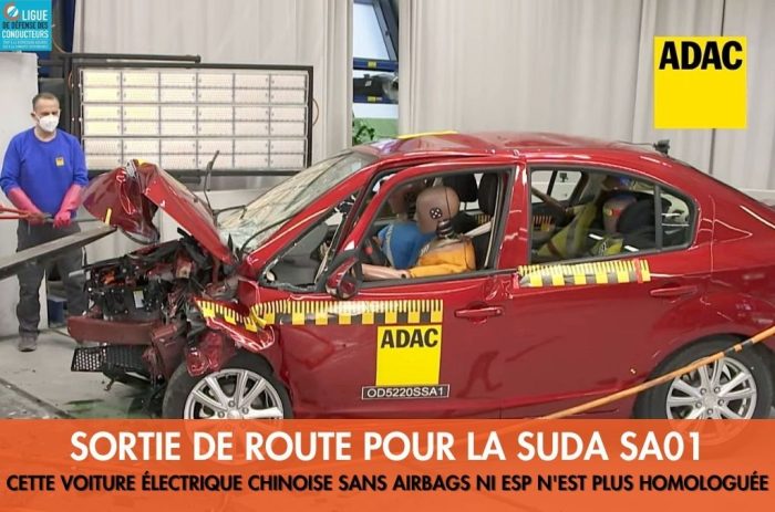 Sortie de route pour la SUDA SA01