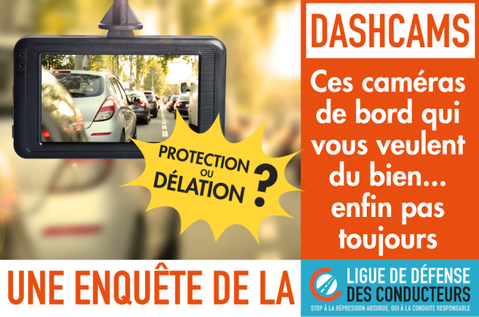 Caméras de bord&nbsp;: futures armes de délation massive ?