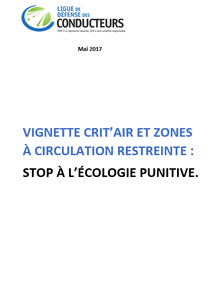 Vignette Crit&rsquo;Air et Zones à circulation restreinte&nbsp;: stop à l&rsquo;écologie punitive