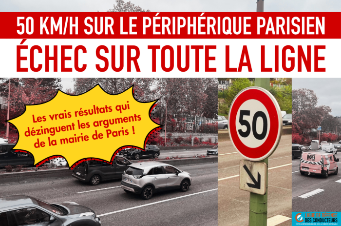 Périphérique parisien &nbsp;: les vrais chiffres du 50 km/h